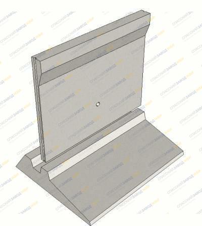 Плита контрфорсных стен